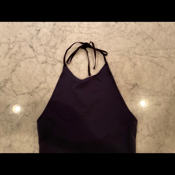 FRED by Fred Segal - Navy Halter Top Bodysuit - Picture 3 of 5